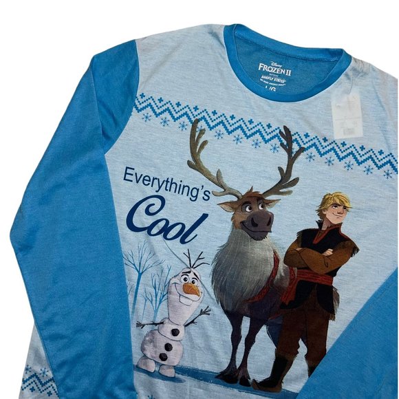 NWT Briefly Stated Disney Frozen II Lightweight Christmas Holiday PJ's Men's M - Picture 3 of 6